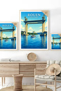 Affiche Rouen Pont Flaubert