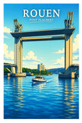 Affiche Rouen Pont Flaubert