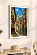 Affiche Rouen Rue Damiette
