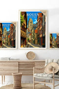 Affiche Rouen Rue Damiette