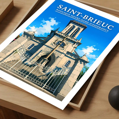 Affiche Saint-Brieuc Basilique Notre-Dame-d'Espérance