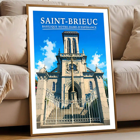 Affiche Saint-Brieuc Basilique Notre-Dame-d'Espérance