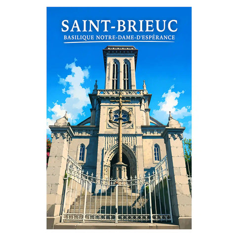 Affiche Saint-Brieuc Basilique Notre-Dame-d'Espérance