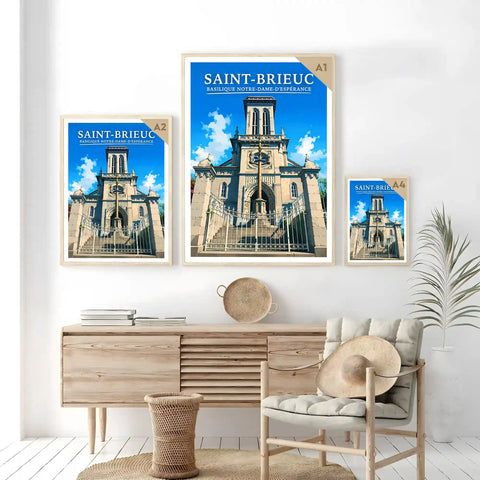 Affiche Saint-Brieuc Basilique Notre-Dame-d'Espérance