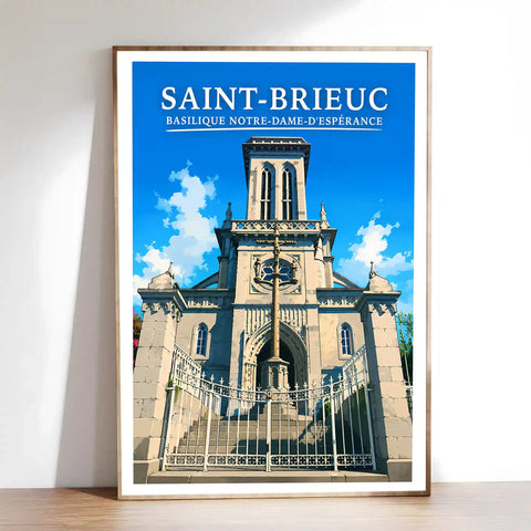 Affiche Saint-Brieuc Basilique Notre-Dame-d'Espérance