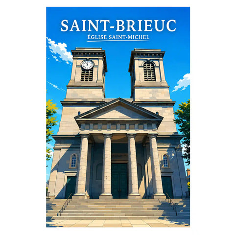 Affiche Saint-Brieuc Église Saint-Michel
