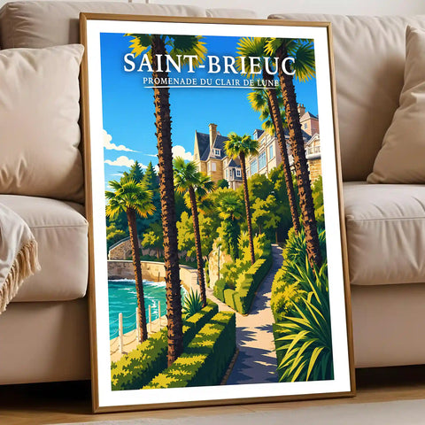 Affiche Saint-Brieuc Promenade du Clair de Lune