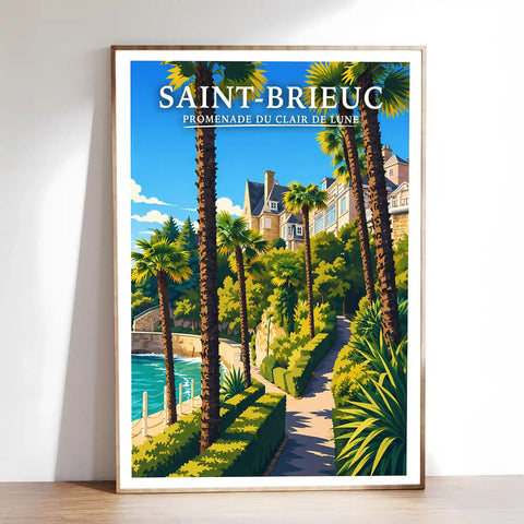 Affiche Saint-Brieuc Promenade du Clair de Lune