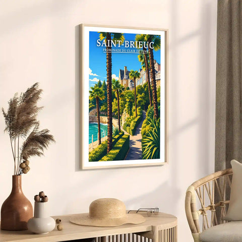 Affiche Saint-Brieuc Promenade du Clair de Lune