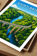 Affiche Saint-Brieuc Viaduc des Ponts-Neufs