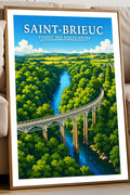Affiche Saint-Brieuc Viaduc des Ponts-Neufs