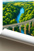 Affiche Saint-Brieuc Viaduc des Ponts-Neufs