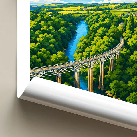 Affiche Saint-Brieuc Viaduc des Ponts-Neufs