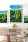 Affiche Saint-Brieuc Viaduc des Ponts-Neufs