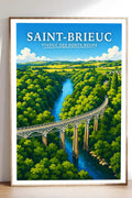 Affiche Saint-Brieuc Viaduc des Ponts-Neufs