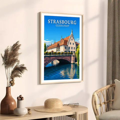 Affiche Strasbourg Ancienne Douane