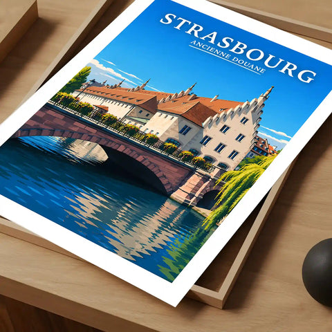 Affiche Strasbourg Ancienne Douane