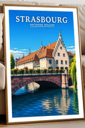 Affiche Strasbourg Ancienne Douane