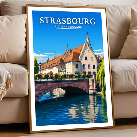 Affiche Strasbourg Ancienne Douane