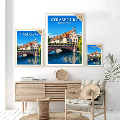 Affiche Strasbourg Ancienne Douane