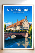 Affiche Strasbourg Ancienne Douane