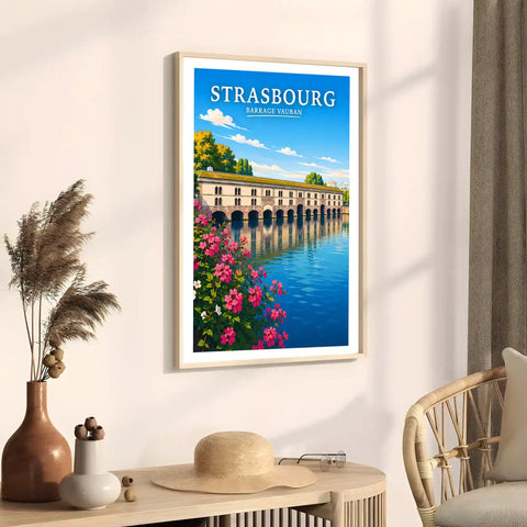 Affiche Strasbourg Barrage Vauban
