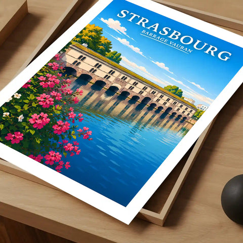 Affiche Strasbourg Barrage Vauban