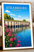 Affiche Strasbourg Barrage Vauban