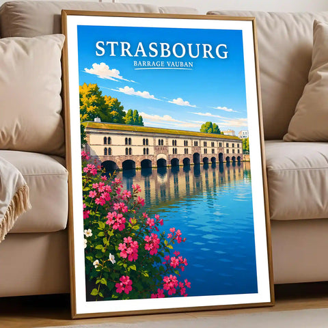 Affiche Strasbourg Barrage Vauban