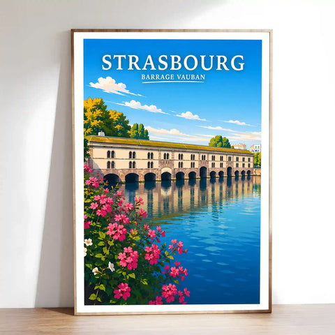 Affiche Strasbourg Barrage Vauban