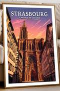 Affiche Strasbourg Capitale de l'Alsace