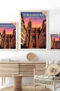 Affiche Strasbourg Capitale de l'Alsace