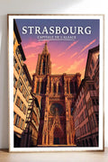 Affiche Strasbourg Capitale de l'Alsace