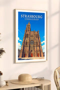 Affiche Strasbourg Cathédrale Notre-Dame