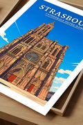 Affiche Strasbourg Cathédrale Notre-Dame