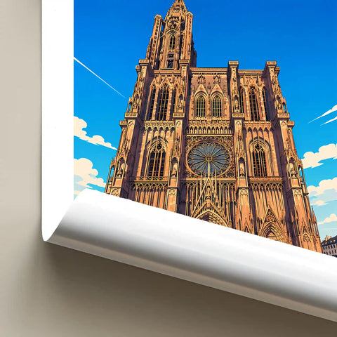 Affiche Strasbourg Cathédrale Notre-Dame