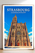 Affiche Strasbourg Cathédrale Notre-Dame