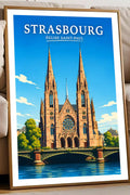 Affiche Strasbourg Église Saint-Paul