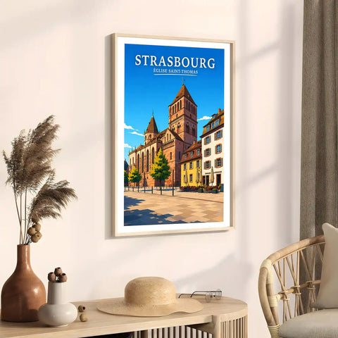 Affiche Strasbourg Église Saint-Thomas