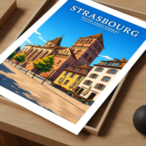 Affiche Strasbourg Église Saint-Thomas