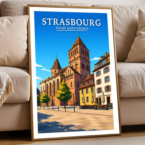 Affiche Strasbourg Église Saint-Thomas
