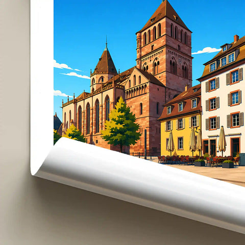 Affiche Strasbourg Église Saint-Thomas