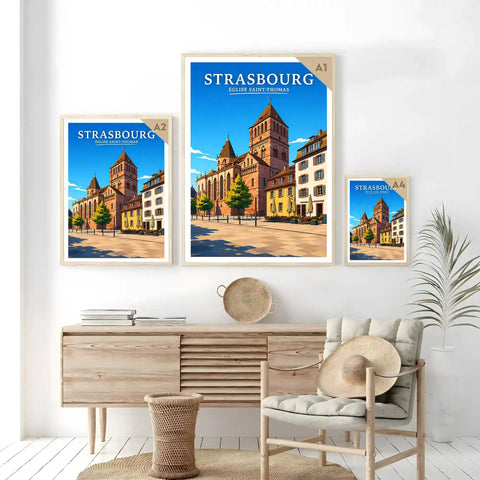 Affiche Strasbourg Église Saint-Thomas