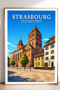 Affiche Strasbourg Église Saint-Thomas