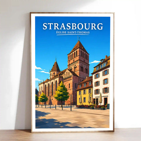 Affiche Strasbourg Église Saint-Thomas