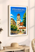 Affiche Strasbourg Église Sainte-Madeleine