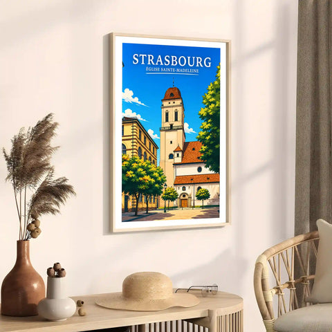 Affiche Strasbourg Église Sainte-Madeleine