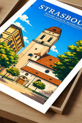 Affiche Strasbourg Église Sainte-Madeleine