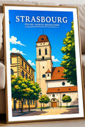 Affiche Strasbourg Église Sainte-Madeleine