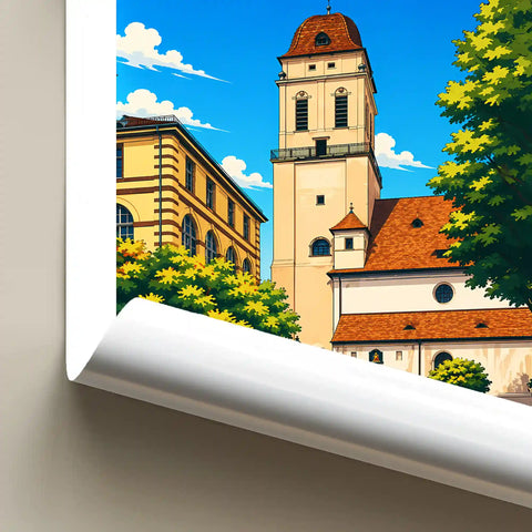 Affiche Strasbourg Église Sainte-Madeleine
